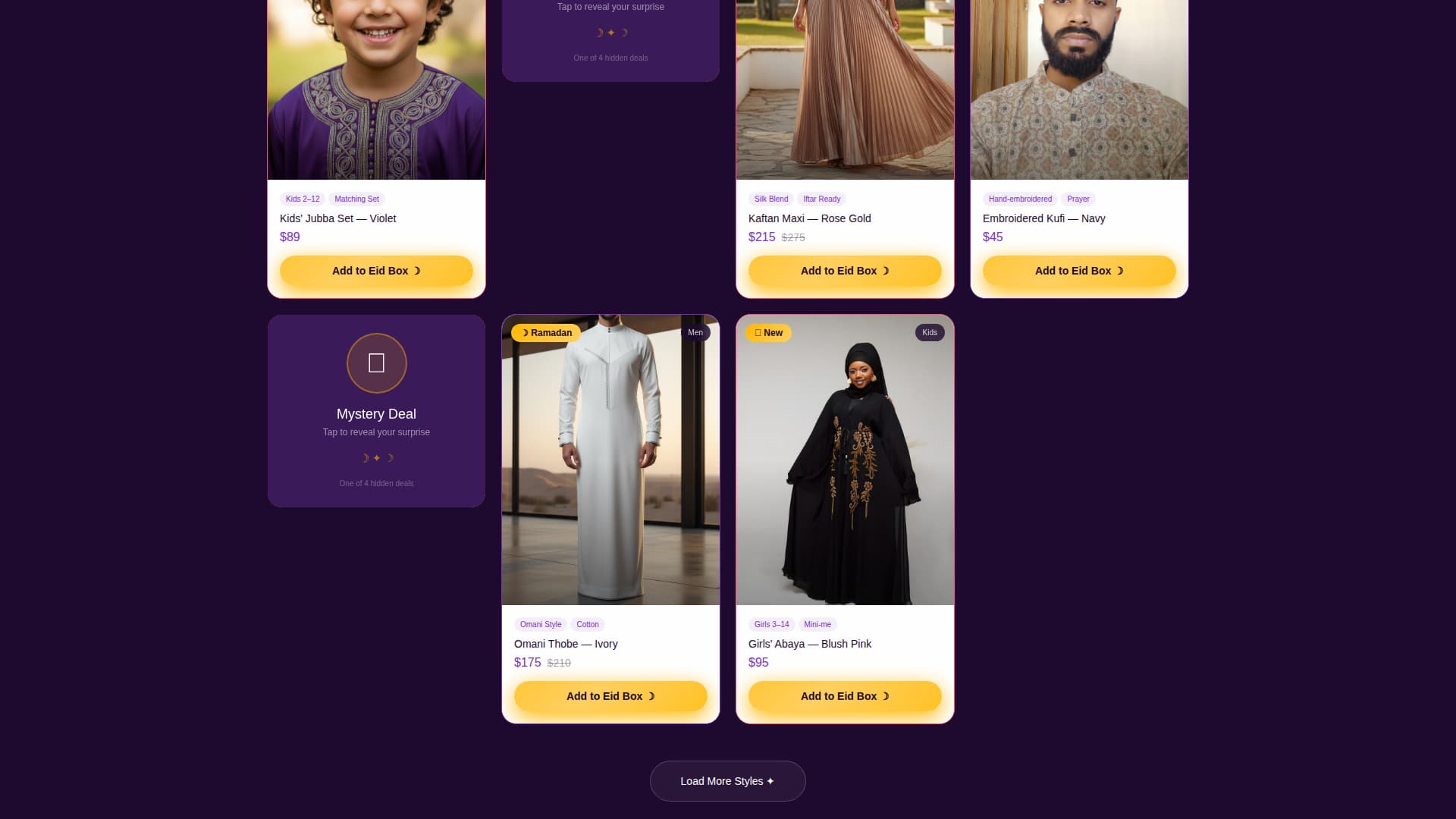 Thobe - Festive Modest Fashion Landing Page Template