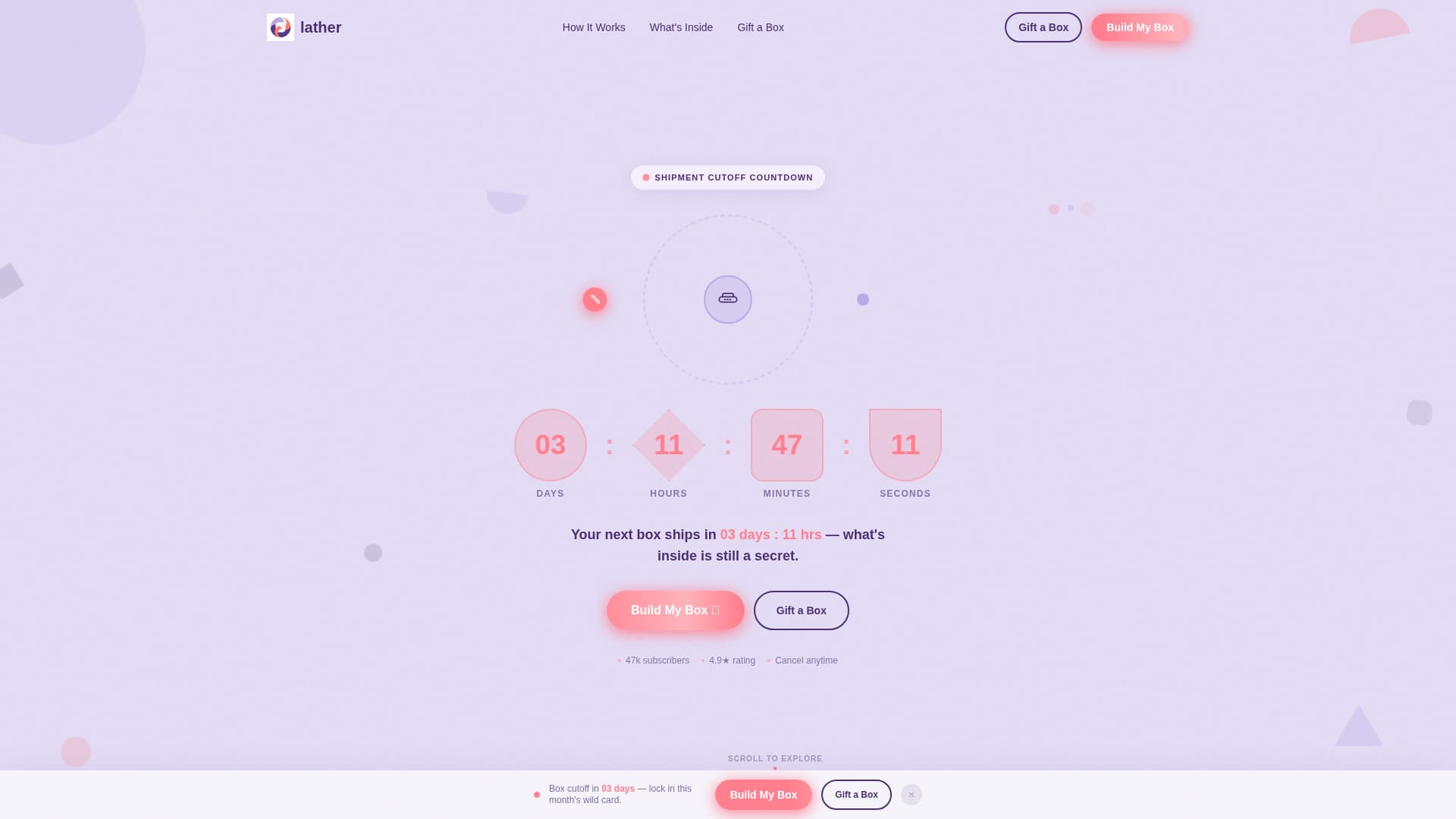 Certified Subscription Box Services Pre-Launch & Coming Soon Website Template