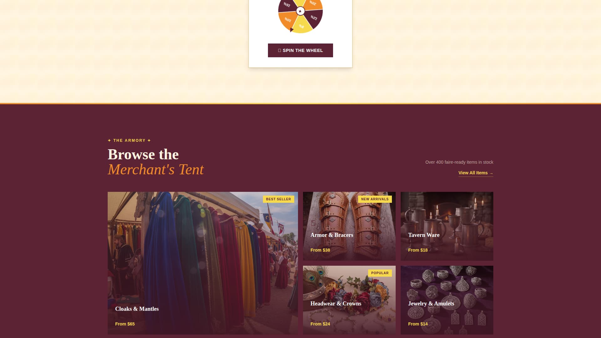 Hobby & Passion Supplies Professional Website Template