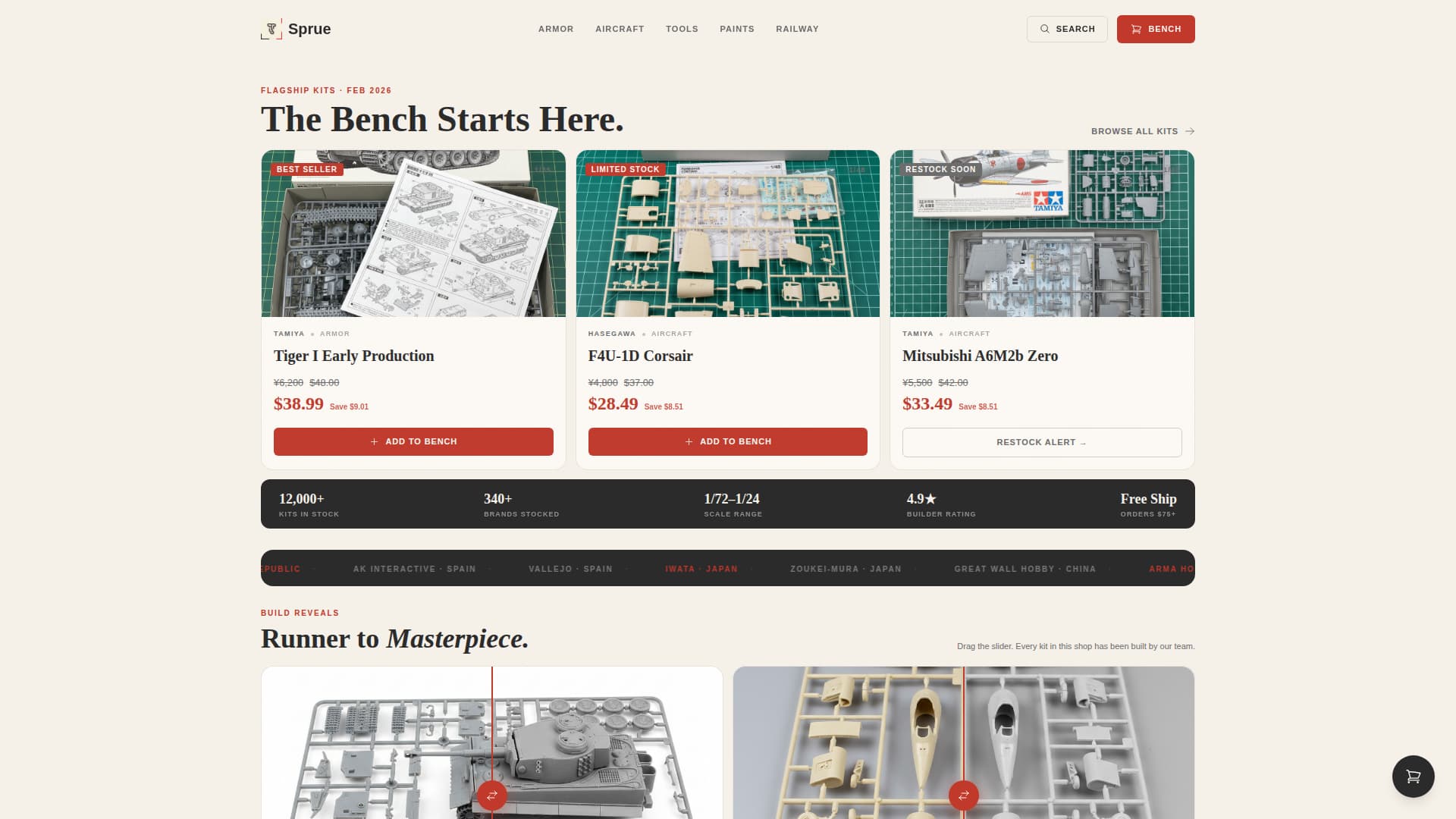 Hobby & Passion Supplies Professional Website Template