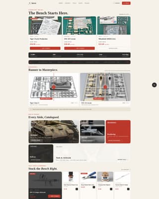 Hobby & Passion Supplies Professional Website Template
