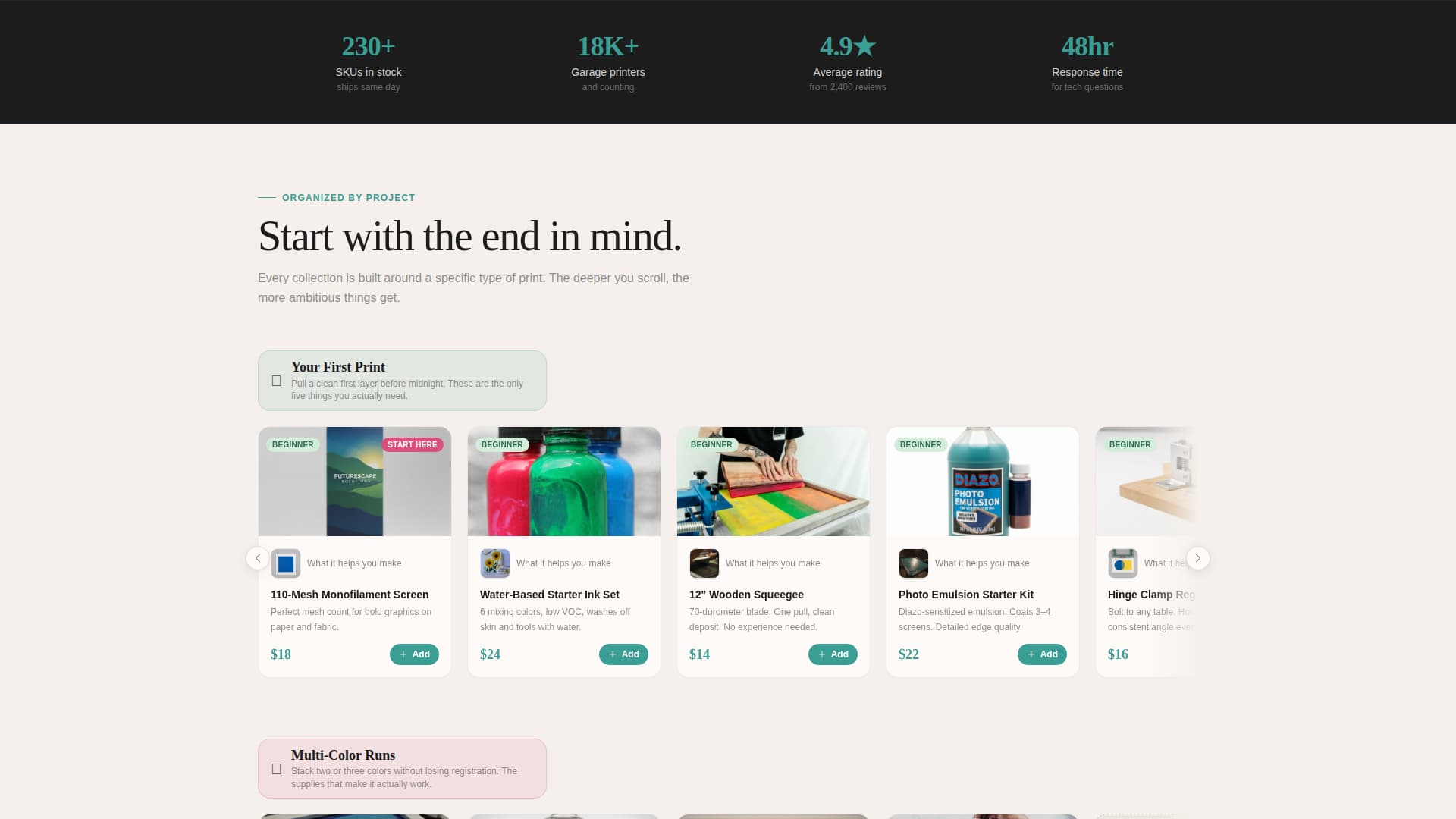 Hobby & Passion Supplies Professional Website Template