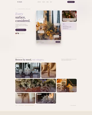 Specialist Home Décor & Lifestyle Professional Website Template