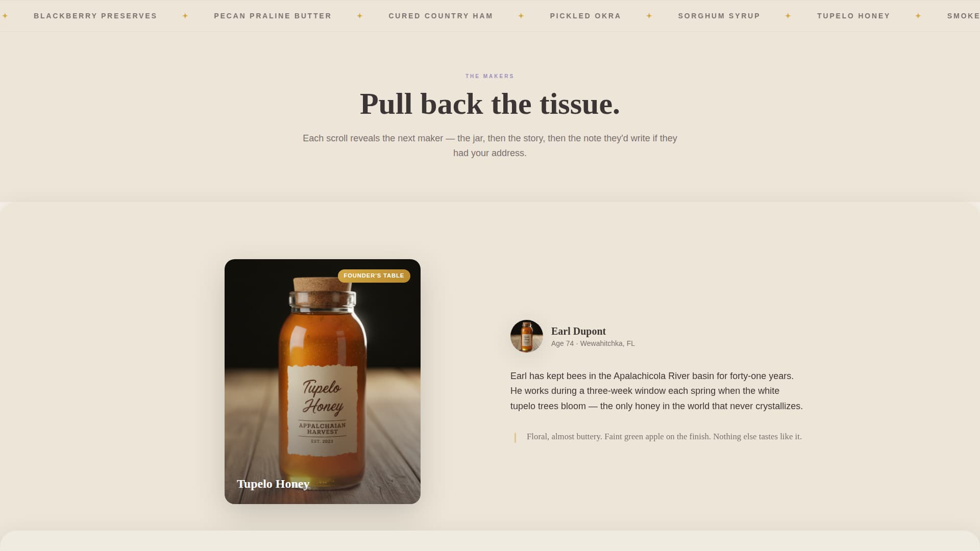 Harvest - Artisan Farmstead Landing Page Template