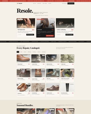 Local Brick & Mortar Business Appointment Booking Website Template