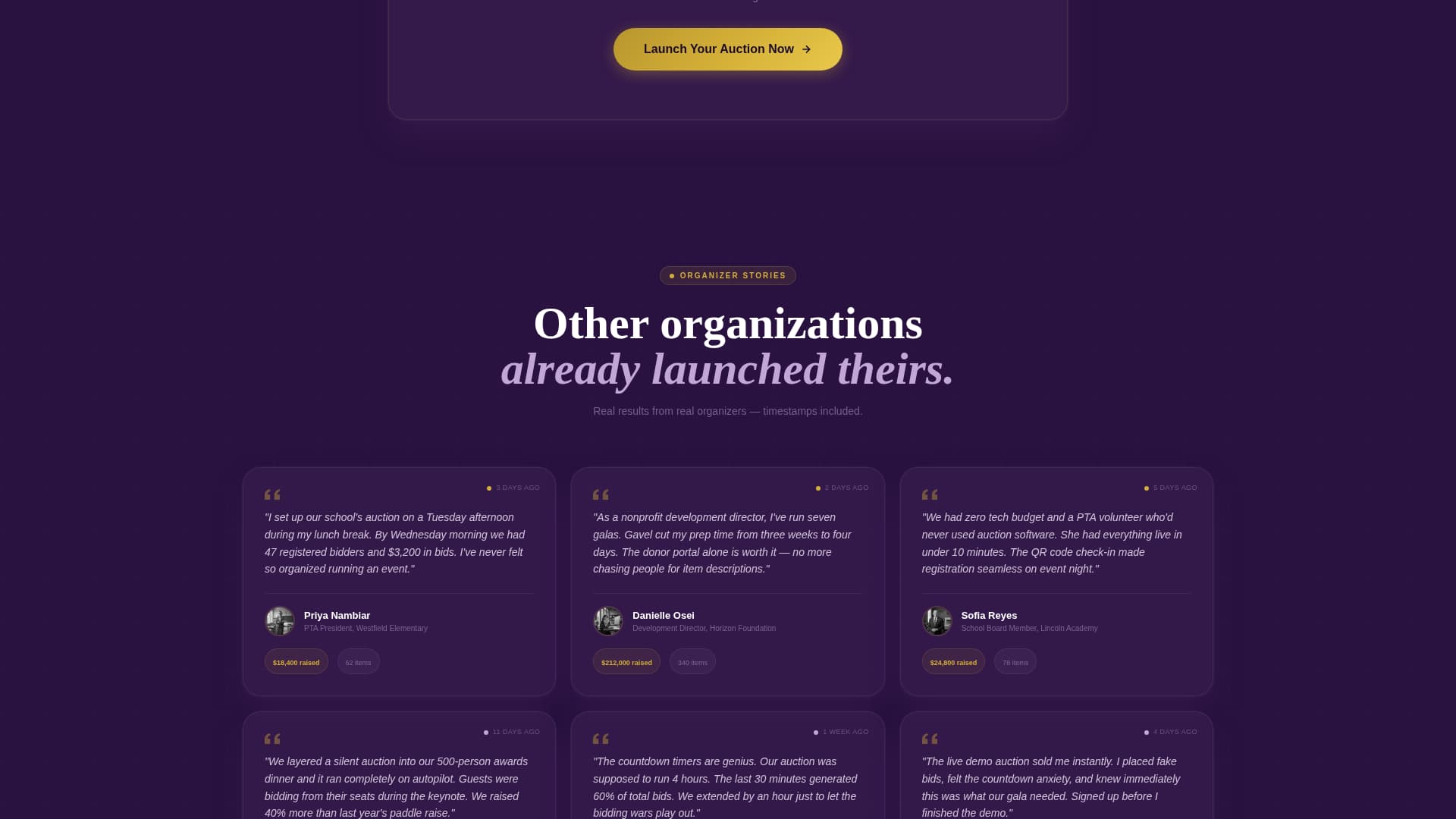 Premium Auction Platforms & Types Pre-Launch & Coming Soon Website Template