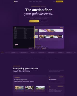 Premium Auction Platforms & Types Pre-Launch & Coming Soon Website Template