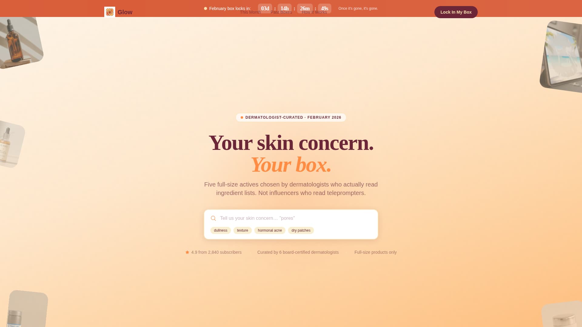Subscription Box Services Pre-Launch & Coming Soon Website Template