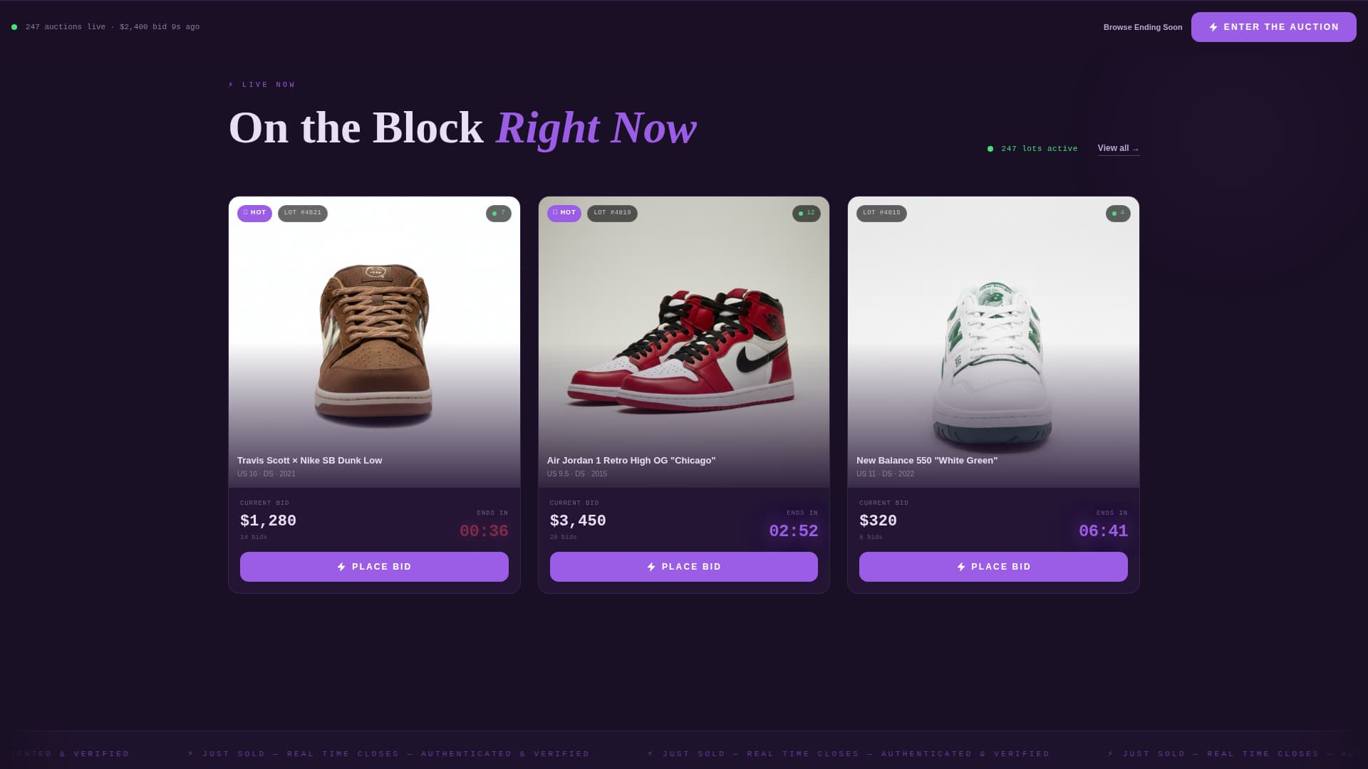 Certified Auction Platforms & Types Pre-Launch & Coming Soon Website Template