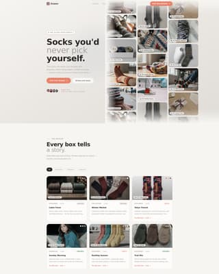 Complete Subscription Box Services Pricing & Packages Website Template
