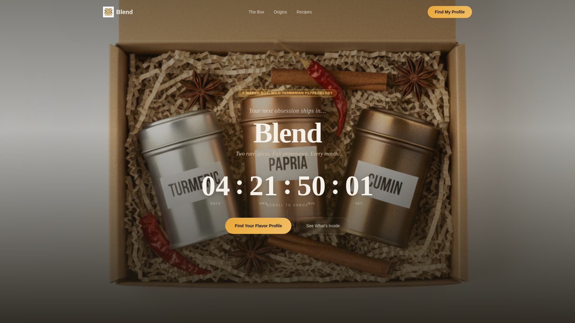 Subscription Box Services Pre-Launch & Coming Soon Website Template