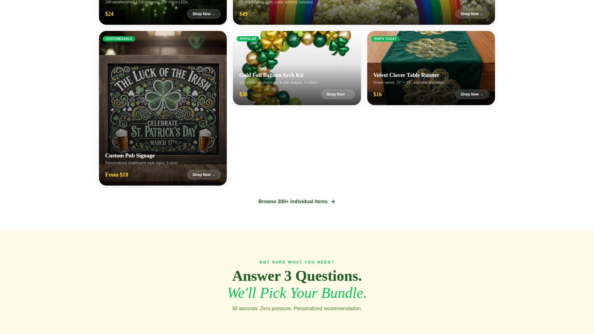 St. Patrick's Day Business Pre-Launch & Coming Soon Website Template