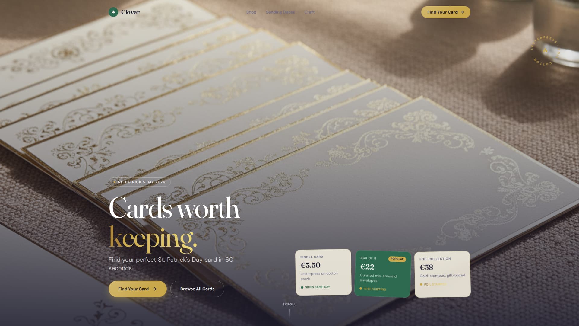 St. Patrick's Day Business Professional Website Template