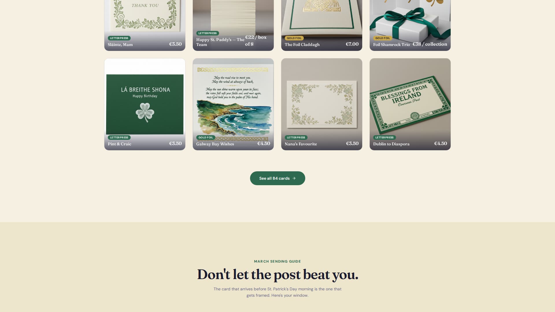 St. Patrick's Day Business Professional Website Template