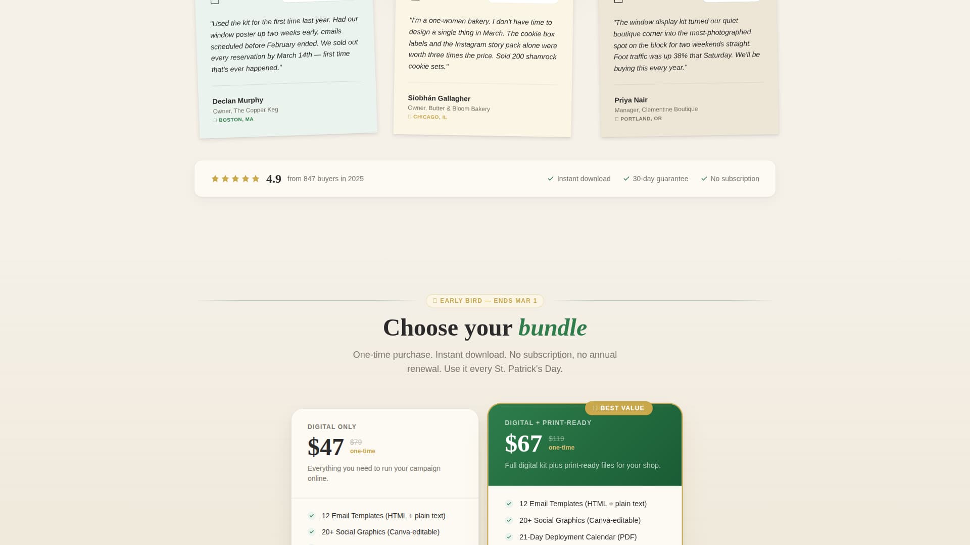 Advanced St. Patrick's Day Business Professional Website Template