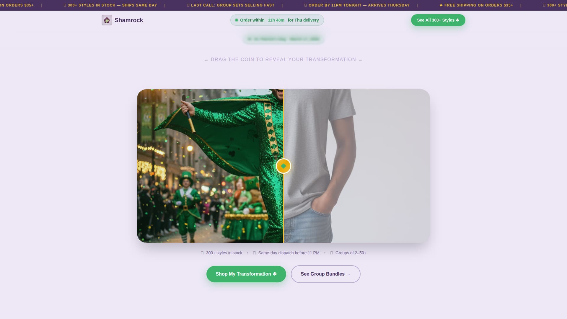 Specialist St. Patrick's Day Business Professional Website Template