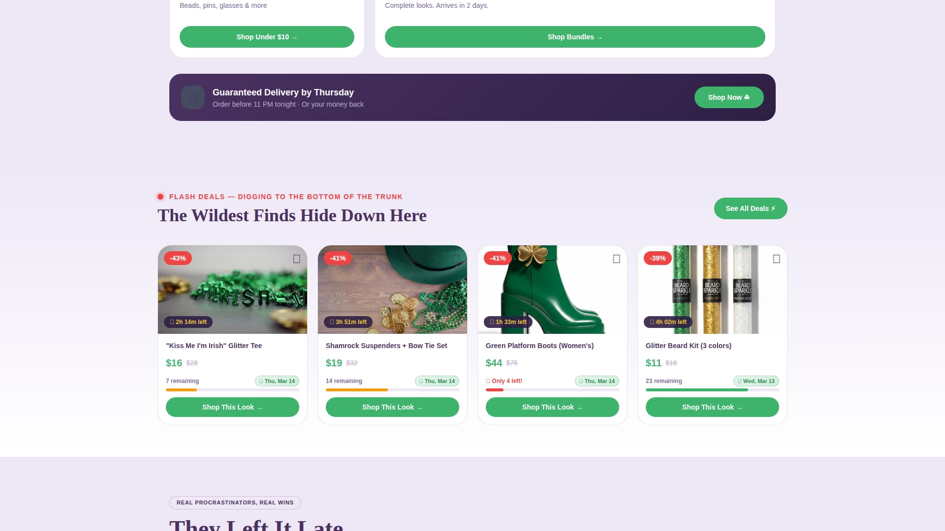 Specialist St. Patrick's Day Business Professional Website Template