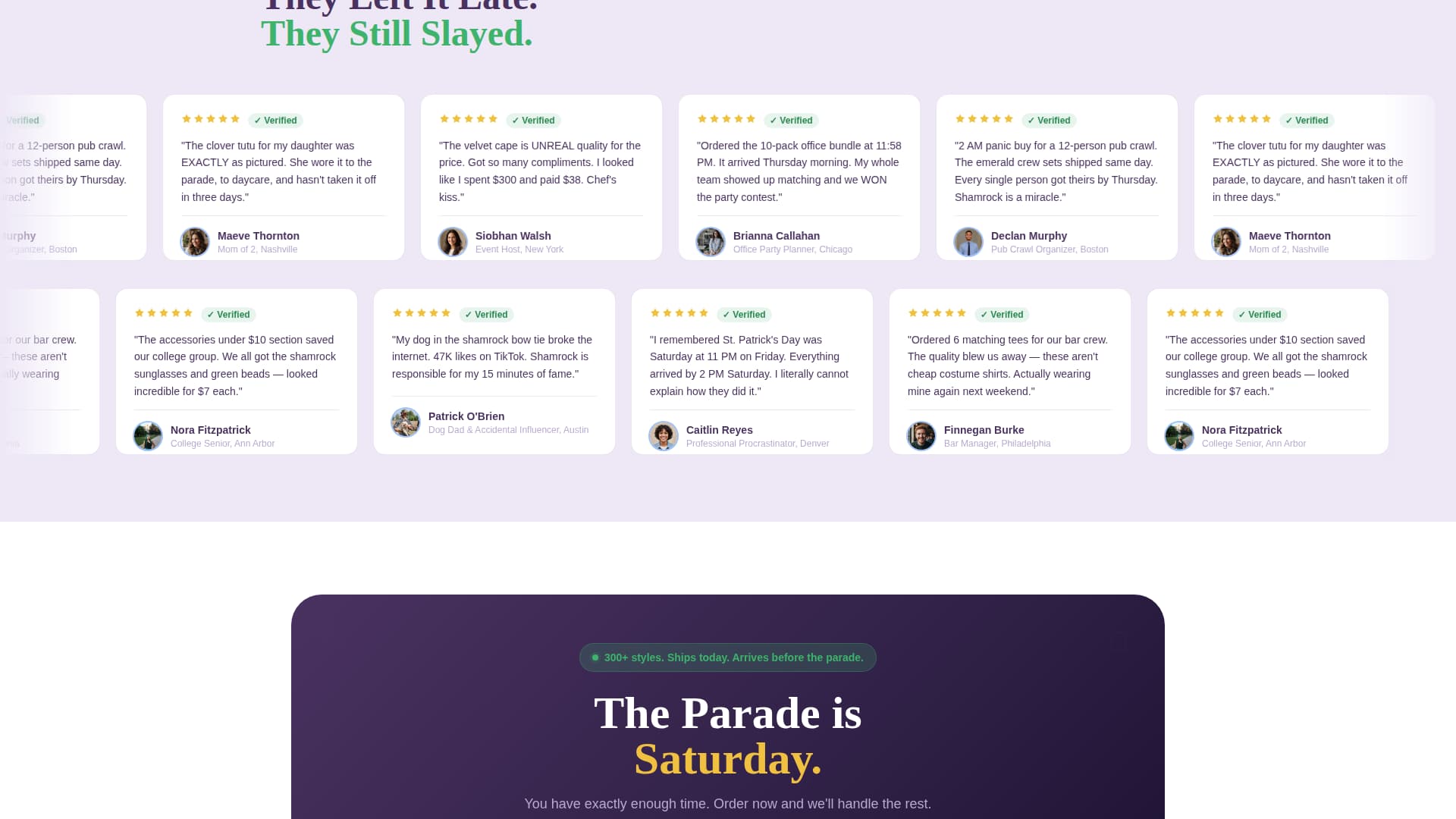 Specialist St. Patrick's Day Business Professional Website Template