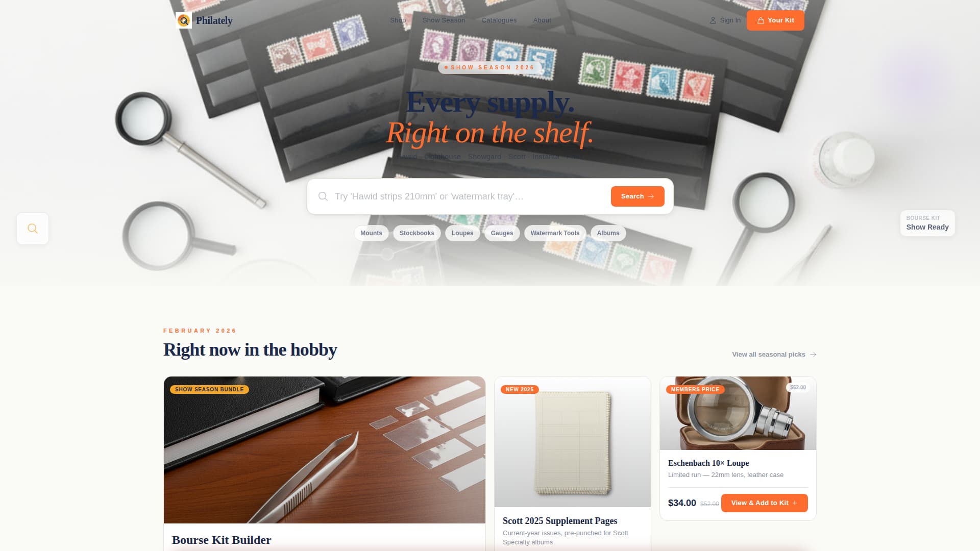 Hobby & Passion Supplies Professional Website Template
