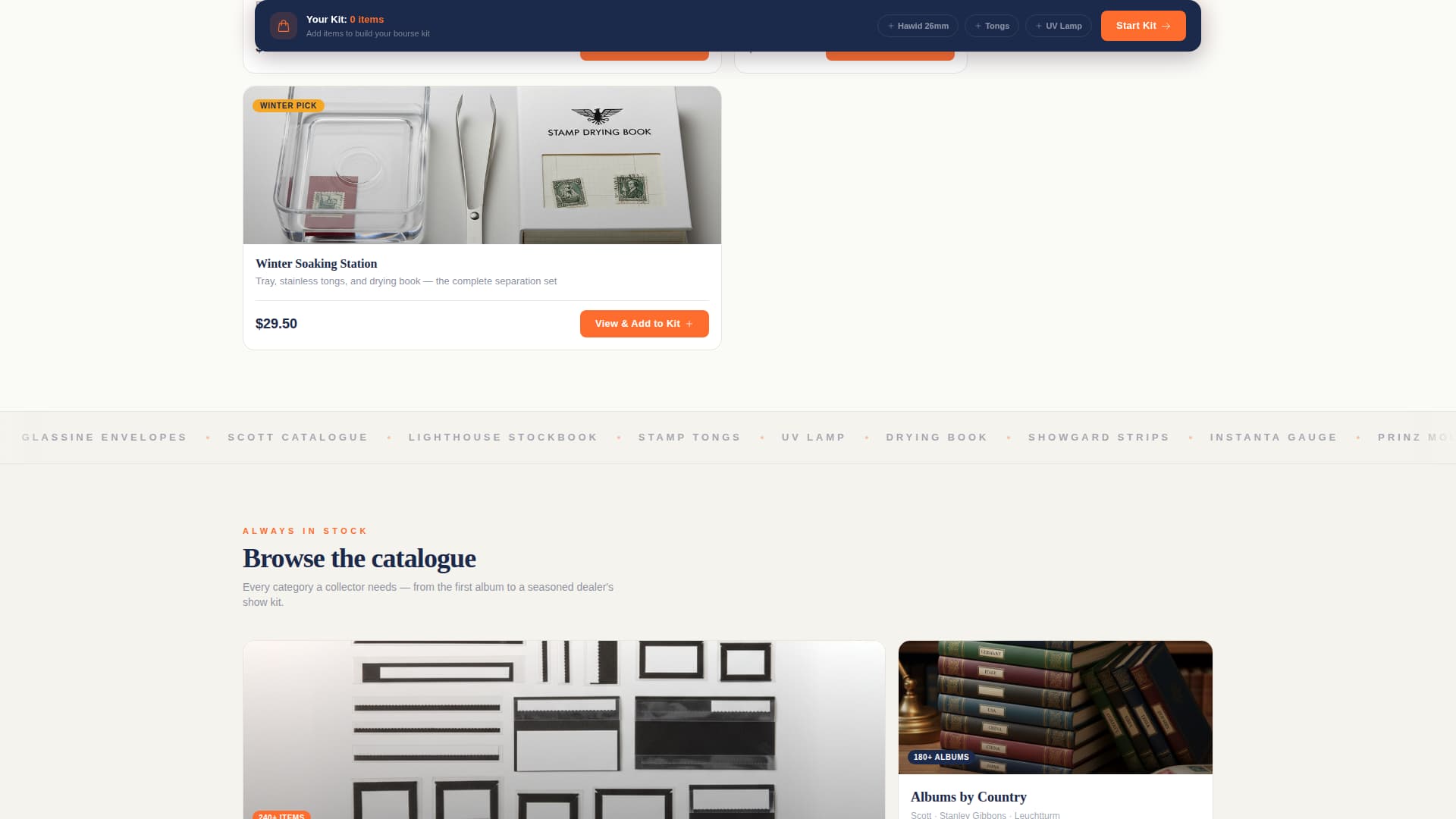 Hobby & Passion Supplies Professional Website Template