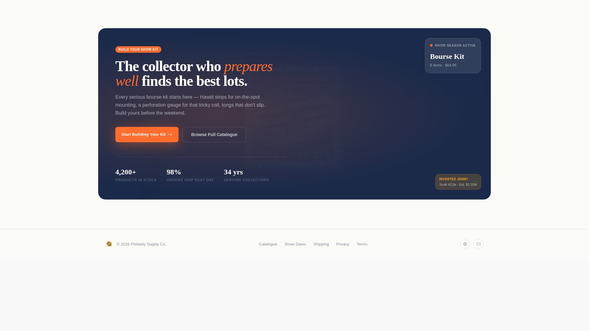 Hobby & Passion Supplies Professional Website Template