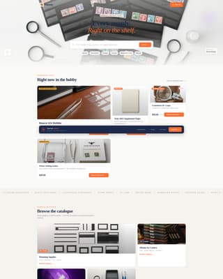 Hobby & Passion Supplies Professional Website Template