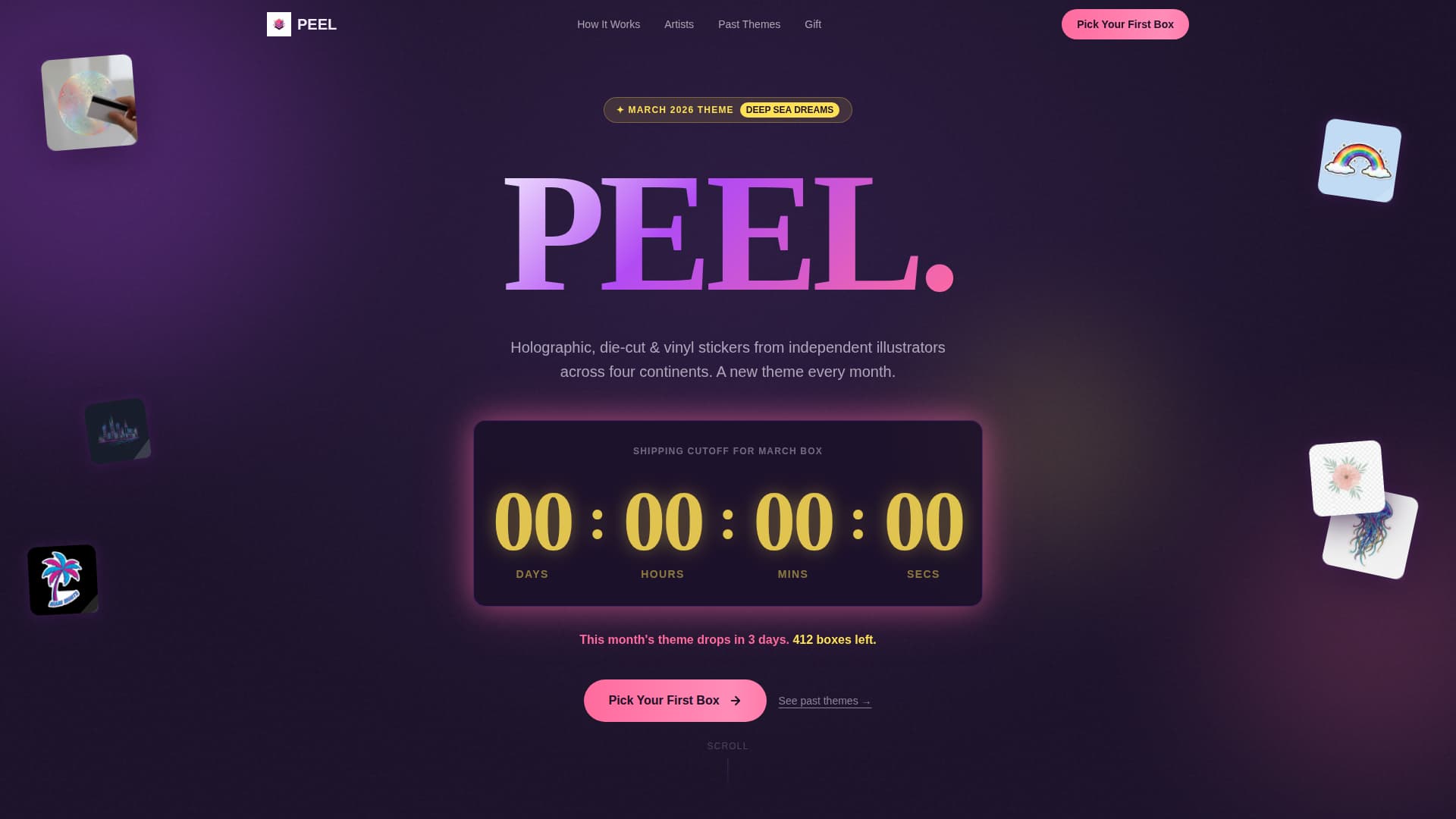Subscription Box Services Pre-Launch & Coming Soon Website Template