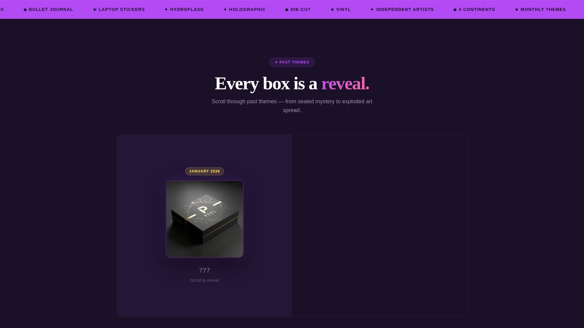 Subscription Box Services Pre-Launch & Coming Soon Website Template