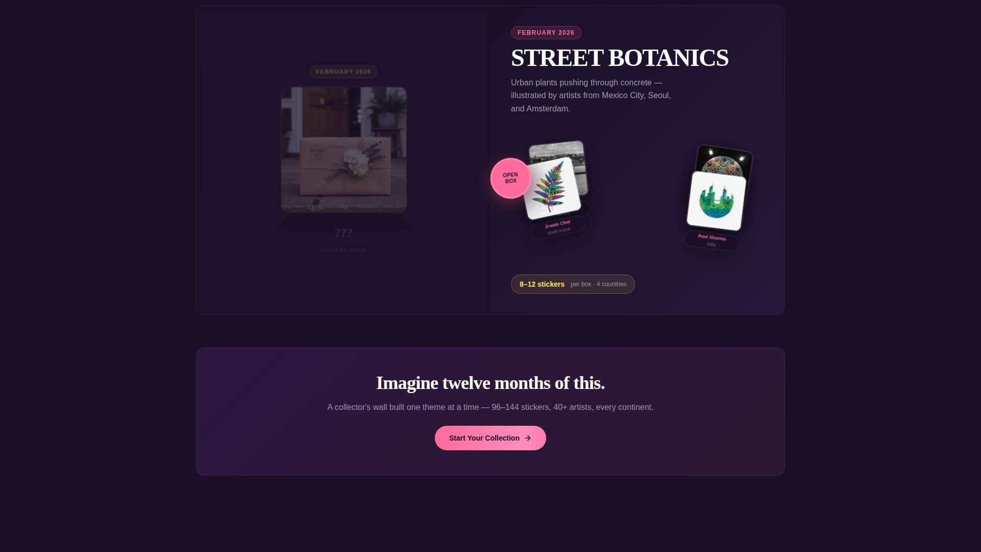 Subscription Box Services Pre-Launch & Coming Soon Website Template