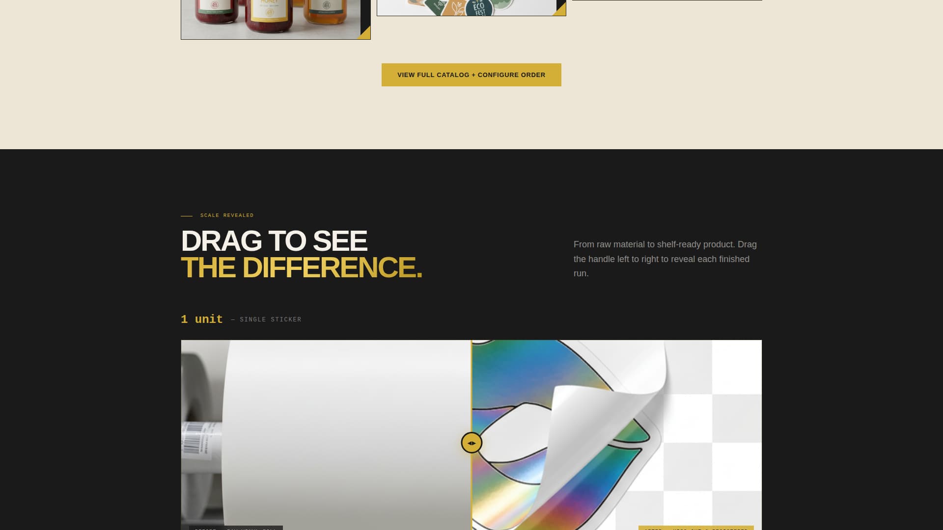 Peel - Wholesale Stickers Landing Page Template