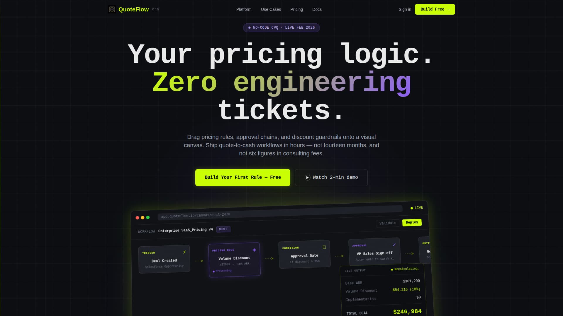 No-Code Enterprise Software Pricing Website Template