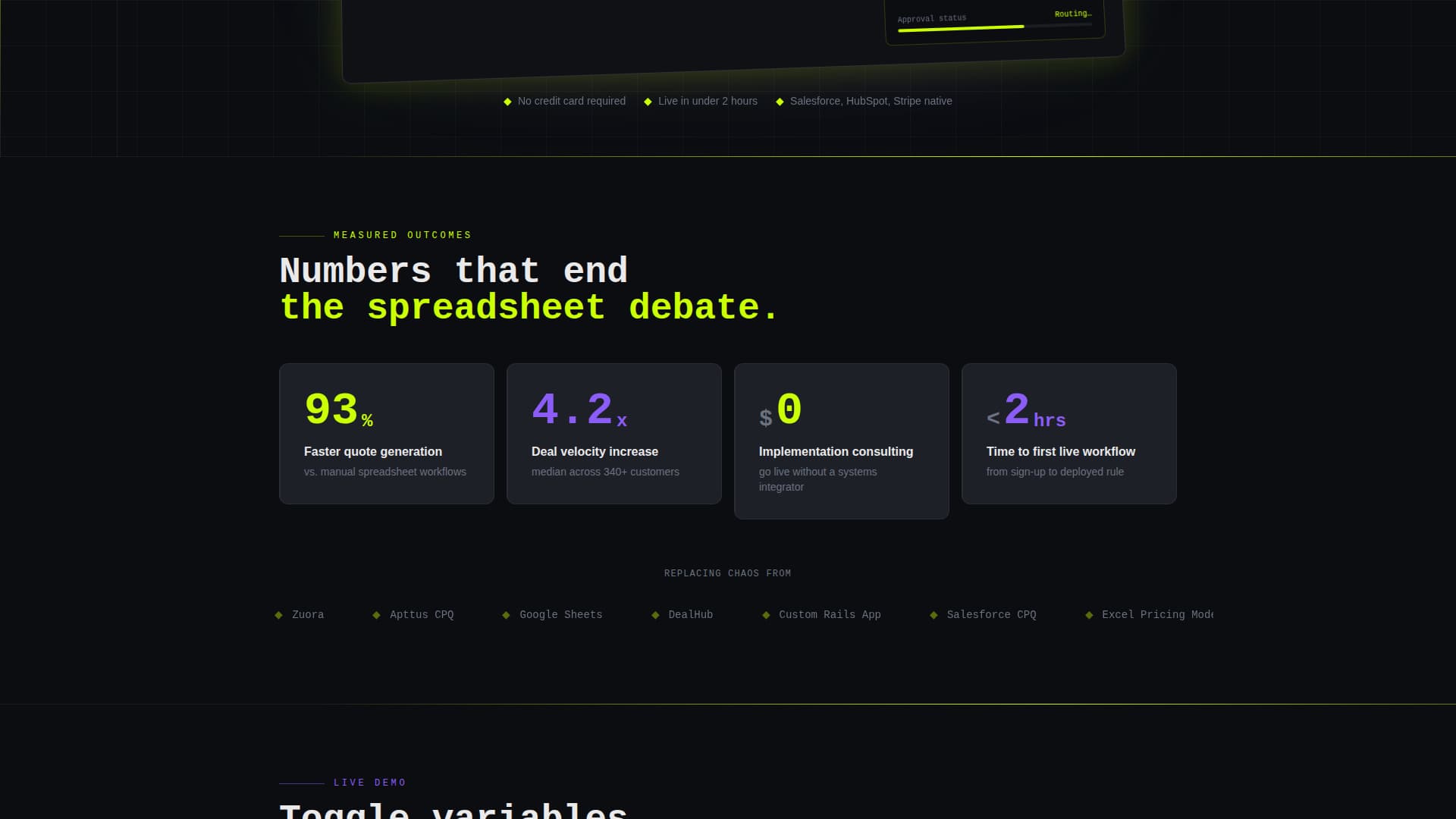 No-Code Enterprise Software Pricing Website Template