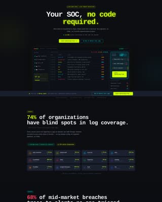 No-Code Enterprise Software Professional Website Template