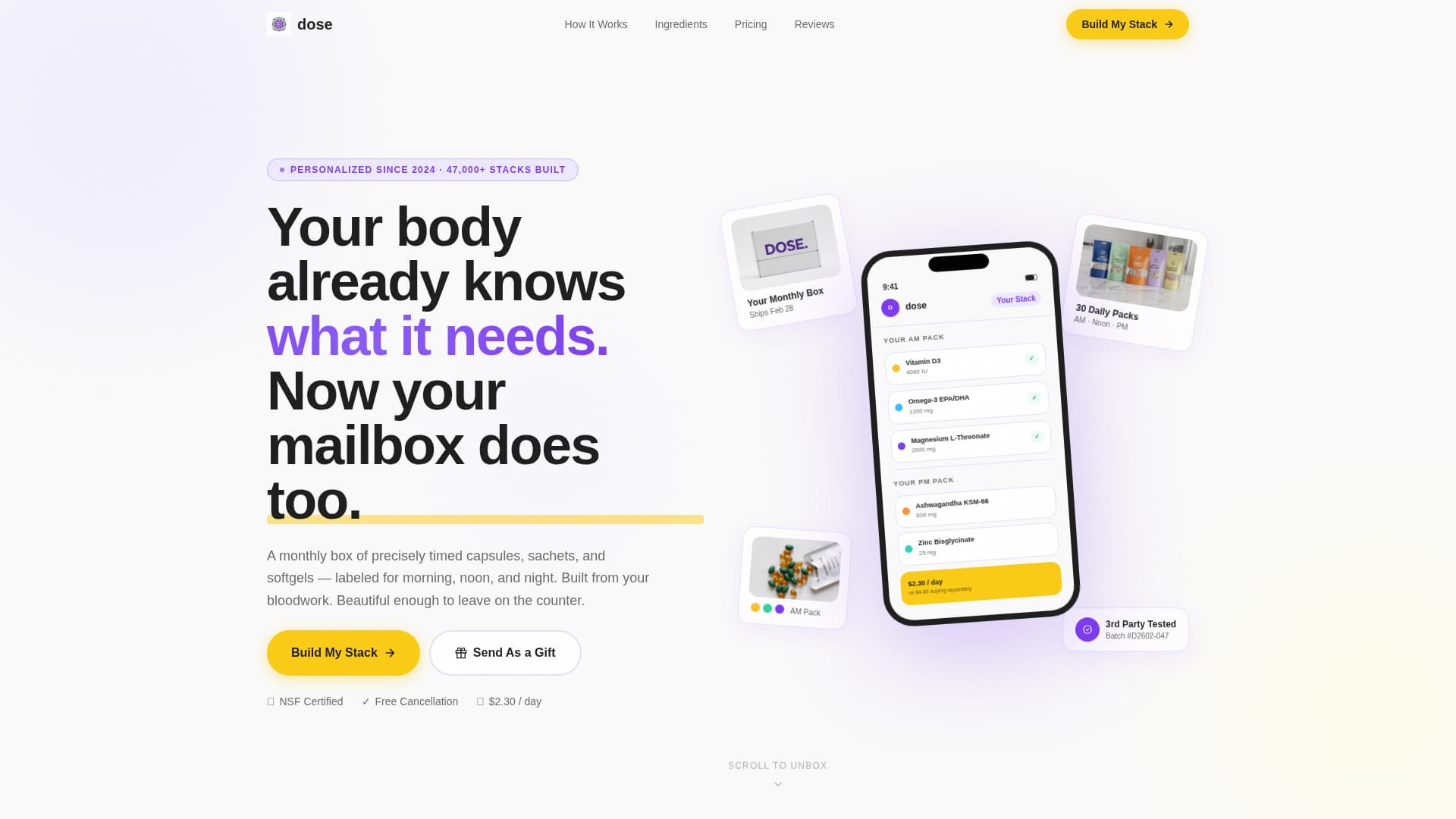 Subscription Box Services Professional Website Template
