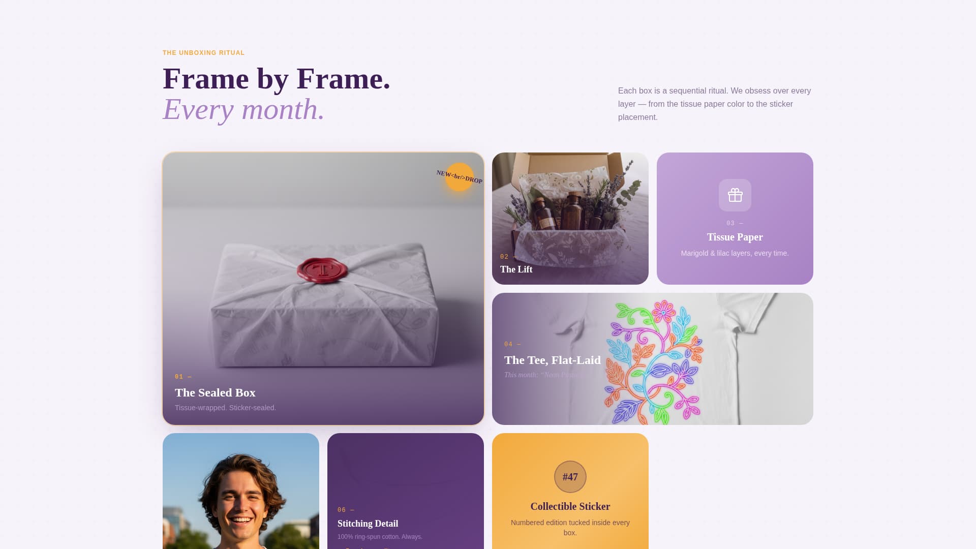 Subscription Box Services Pre-Launch & Coming Soon Website Template