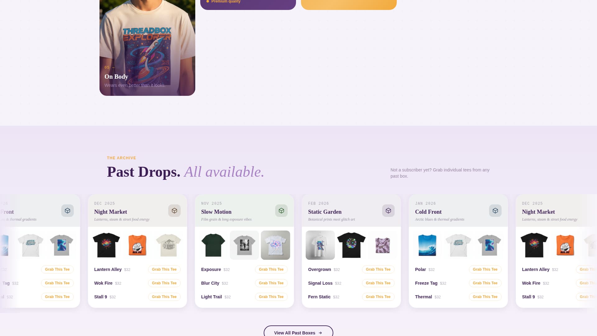 Subscription Box Services Pre-Launch & Coming Soon Website Template
