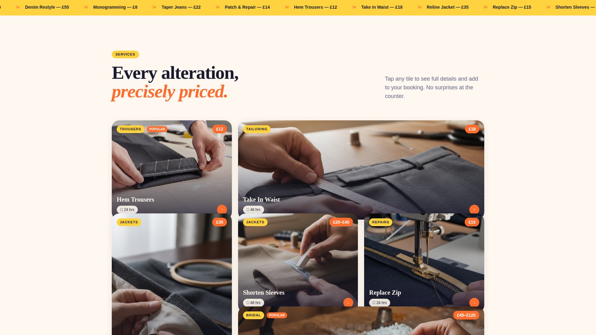 Local Brick & Mortar Business Appointment Booking Website Template