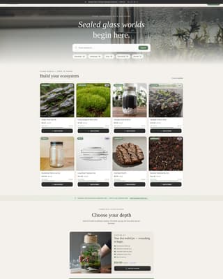 Hobby & Passion Supplies Professional Website Template