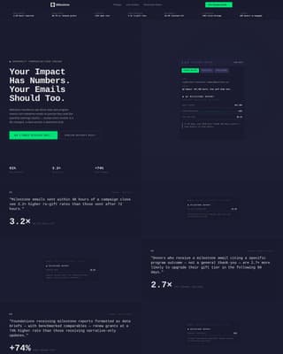Milestone - Powerful Nonprofit Landing Page Template