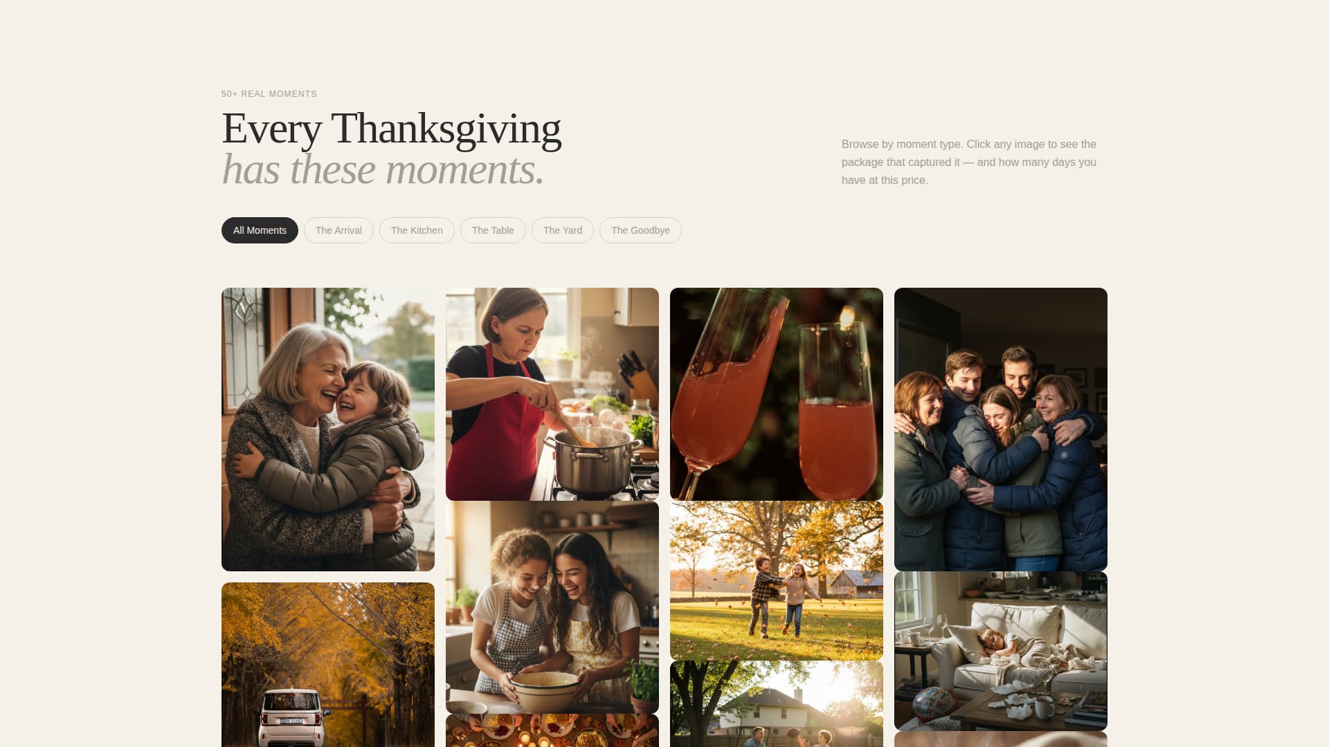 Gather - Heartfelt Thanksgiving Landing Page Template