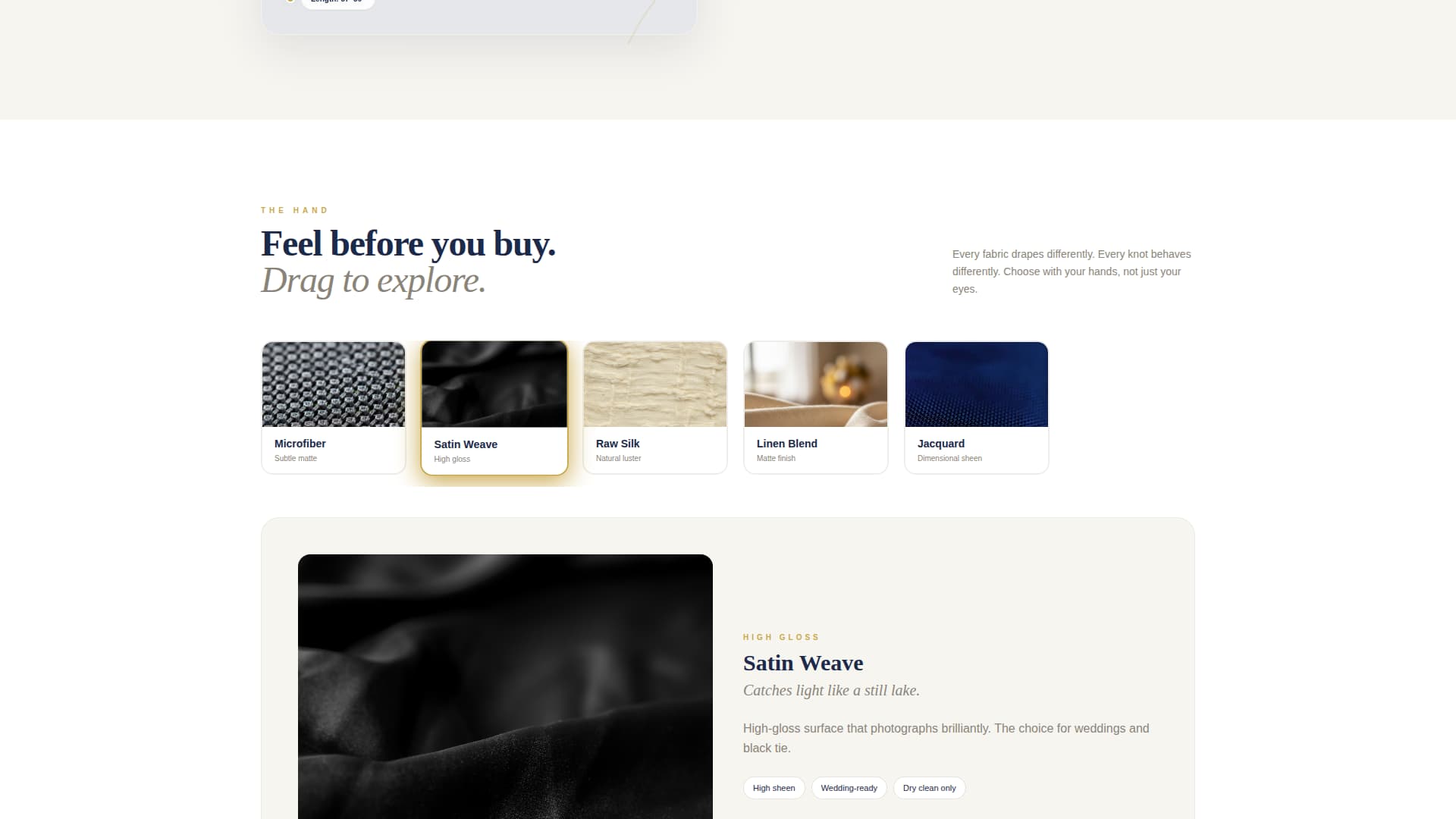 Knot - Elegant Haberdashery Landing Page Template