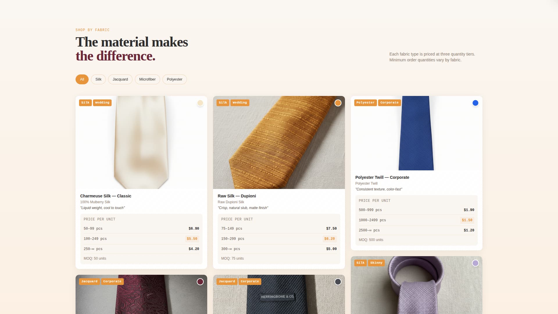 Knot - Premium Neckwear Landing Page Template