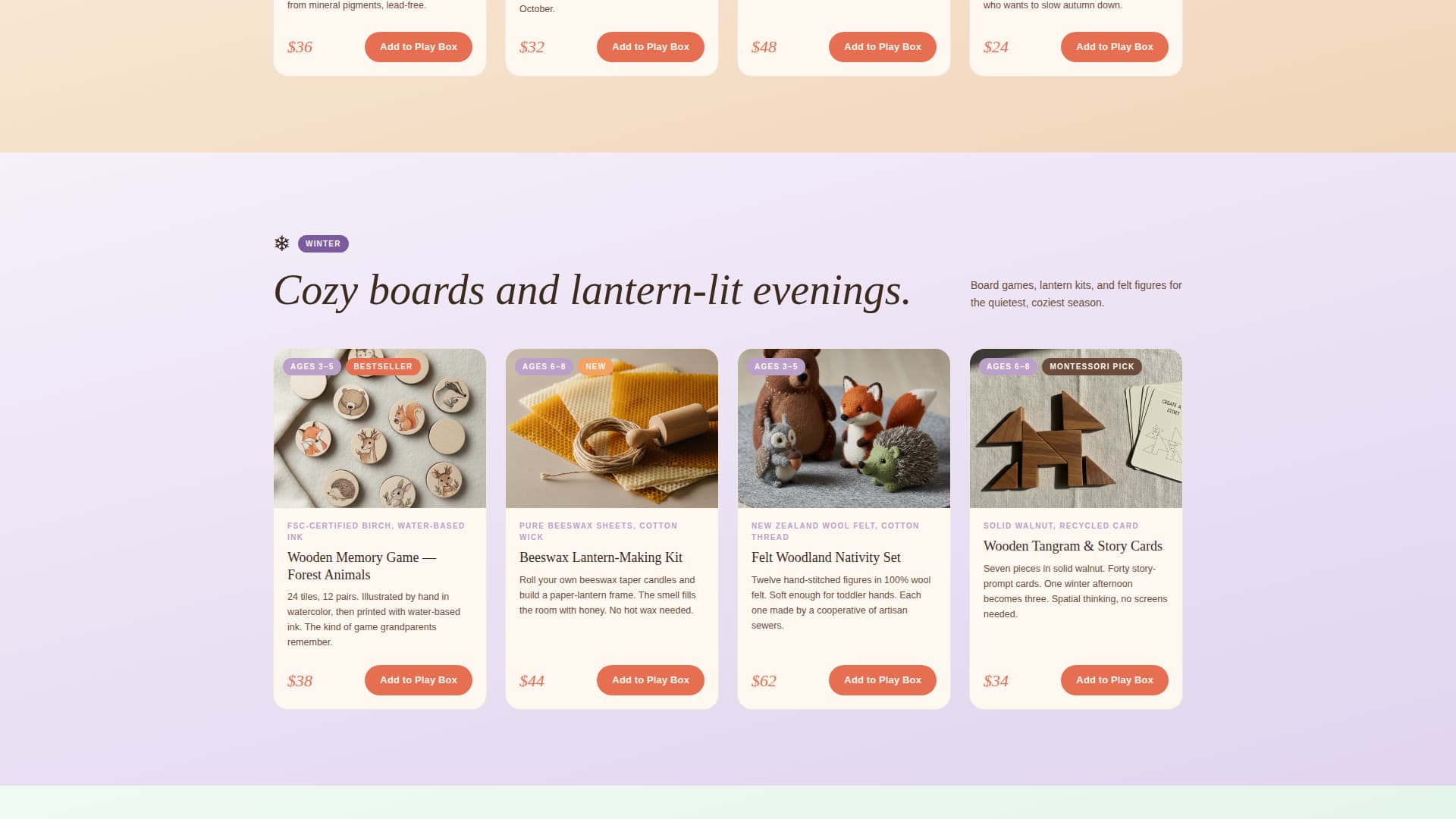 Playtime - Organic Toys Landing Page Template