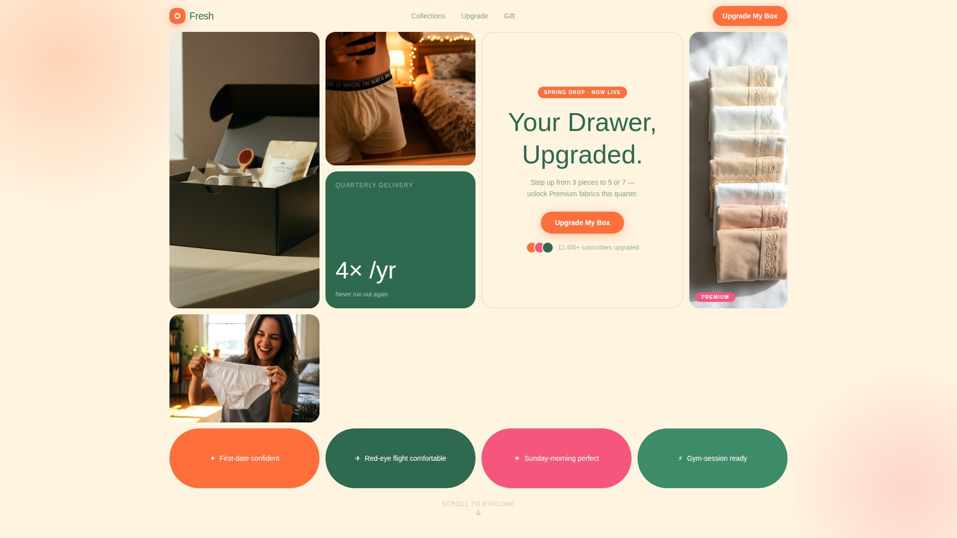 Expert Subscription Box Services Pricing & Packages Website Template