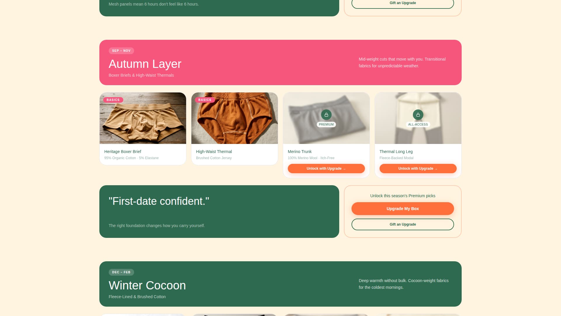 Expert Subscription Box Services Pricing & Packages Website Template