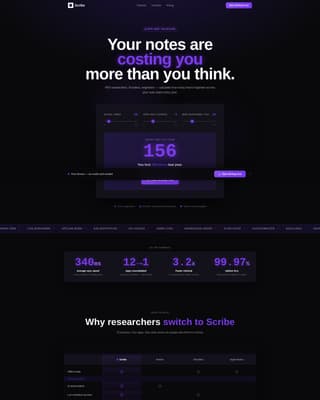 Software & SaaS Cost Estimator Website Template