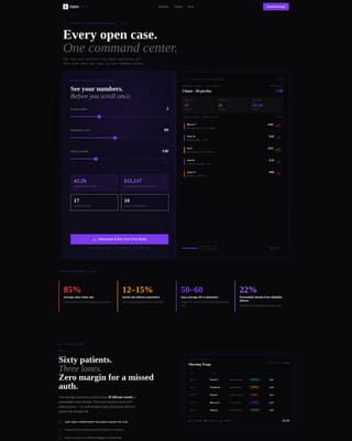 Advanced Optometry Software Cost Estimator Website Template