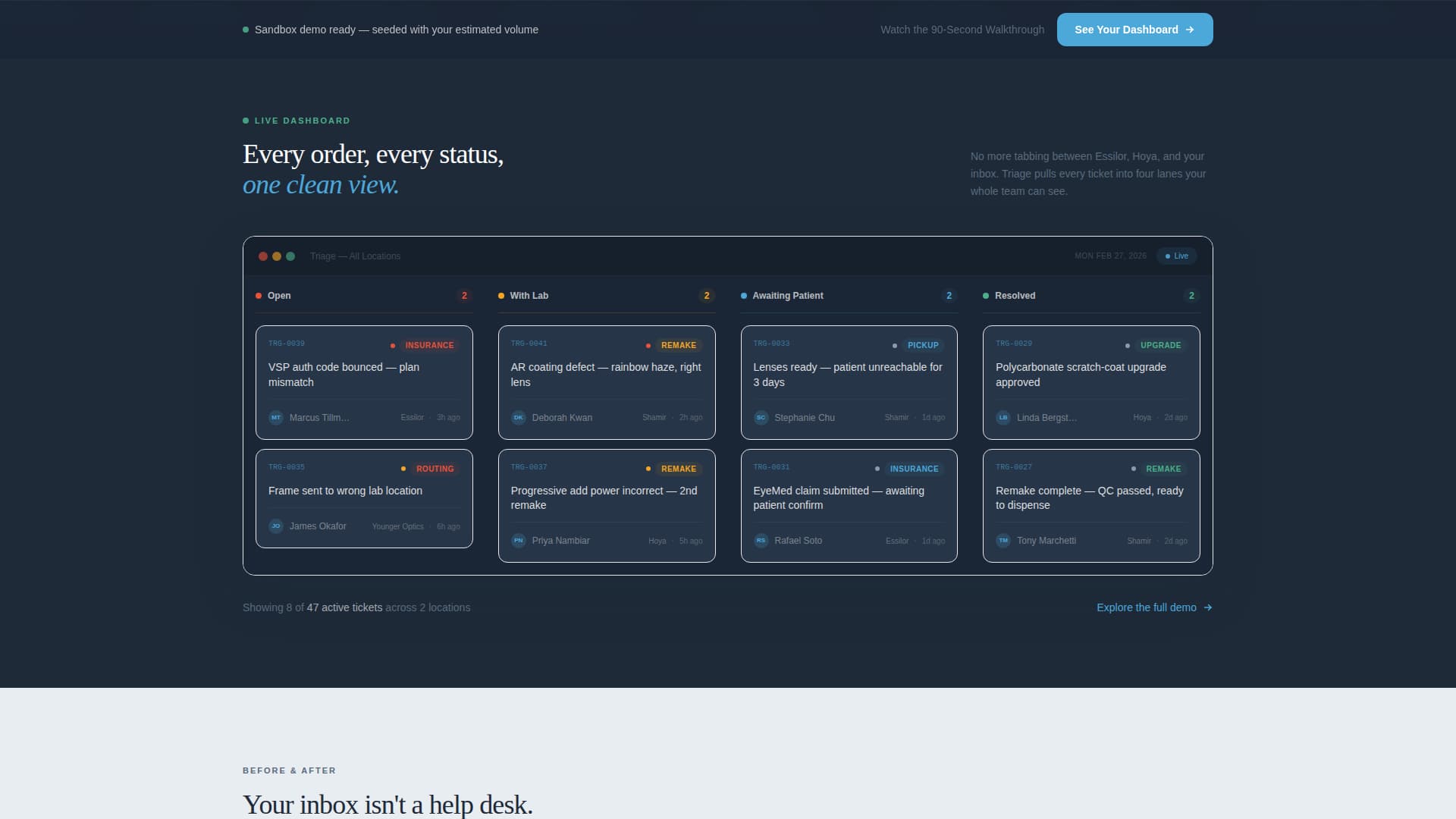 Complete Optometry Software Cost Estimator Website Template