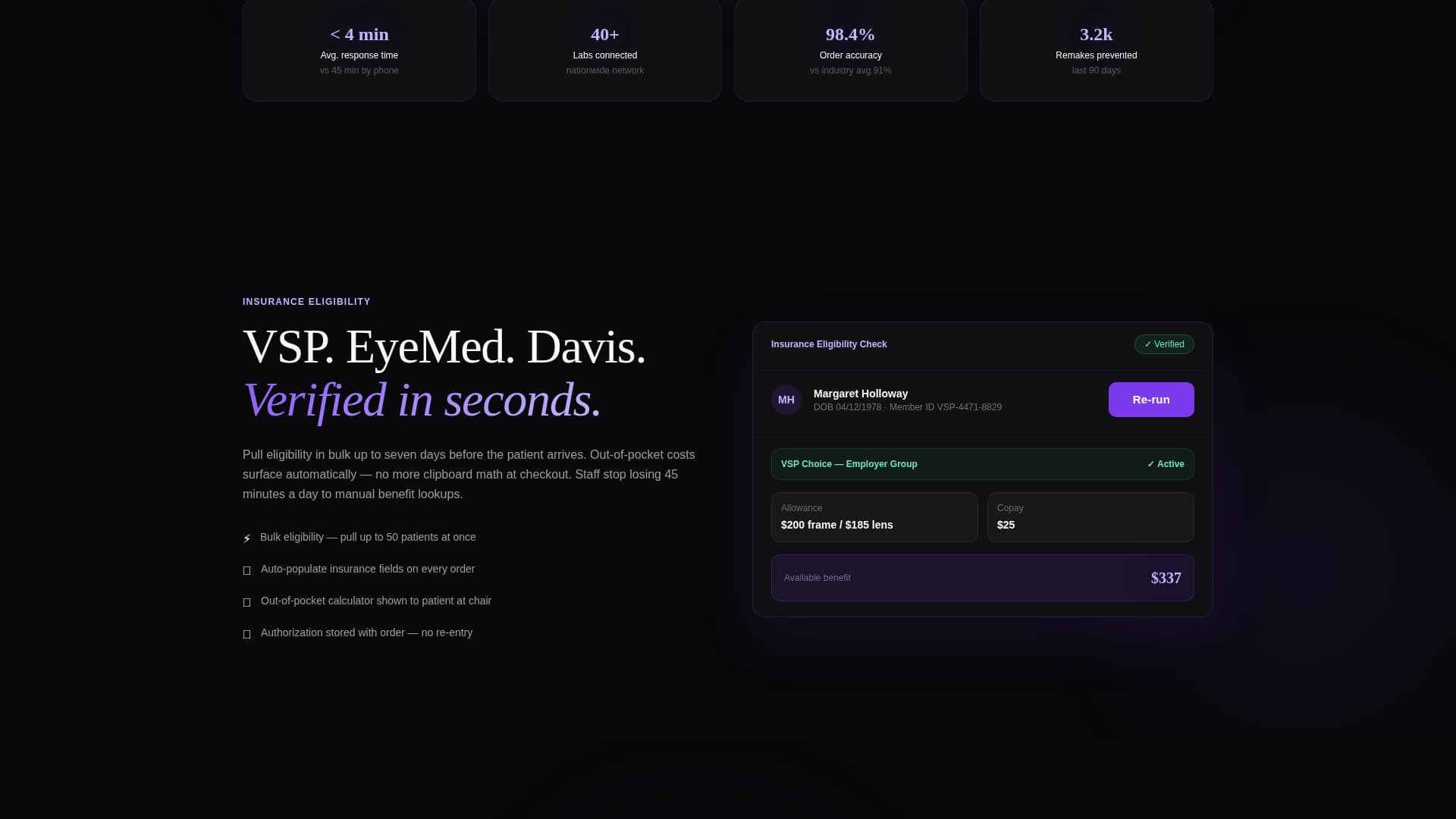 Specialist Optometry Software Portfolio & Case Study Website Template