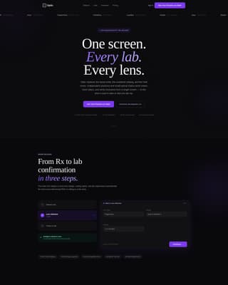 Specialist Optometry Software Portfolio & Case Study Website Template